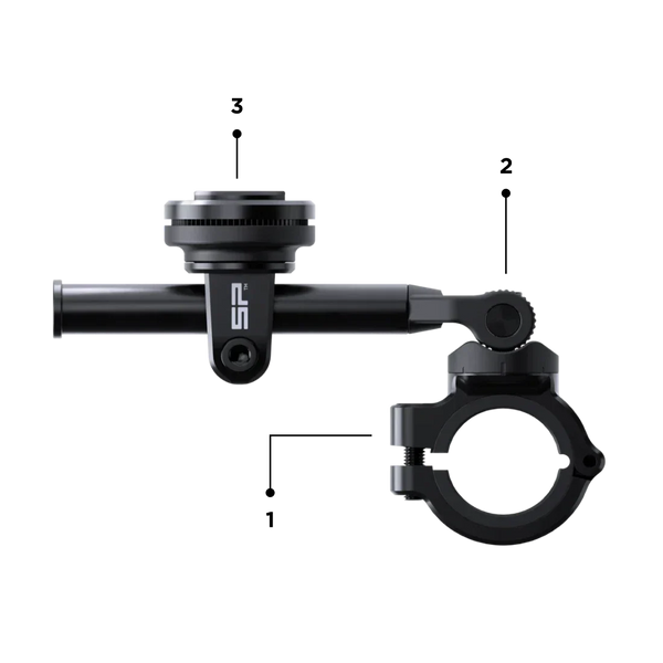 Super-stable 5-axis 360° adjustment